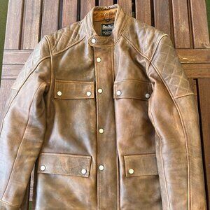 Bike Shed Motorcycle Club x Goldtop England McNicol Men's Leather Jacket